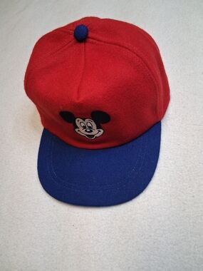 Vintage Disney Red and Black Mickey Baseball Cap